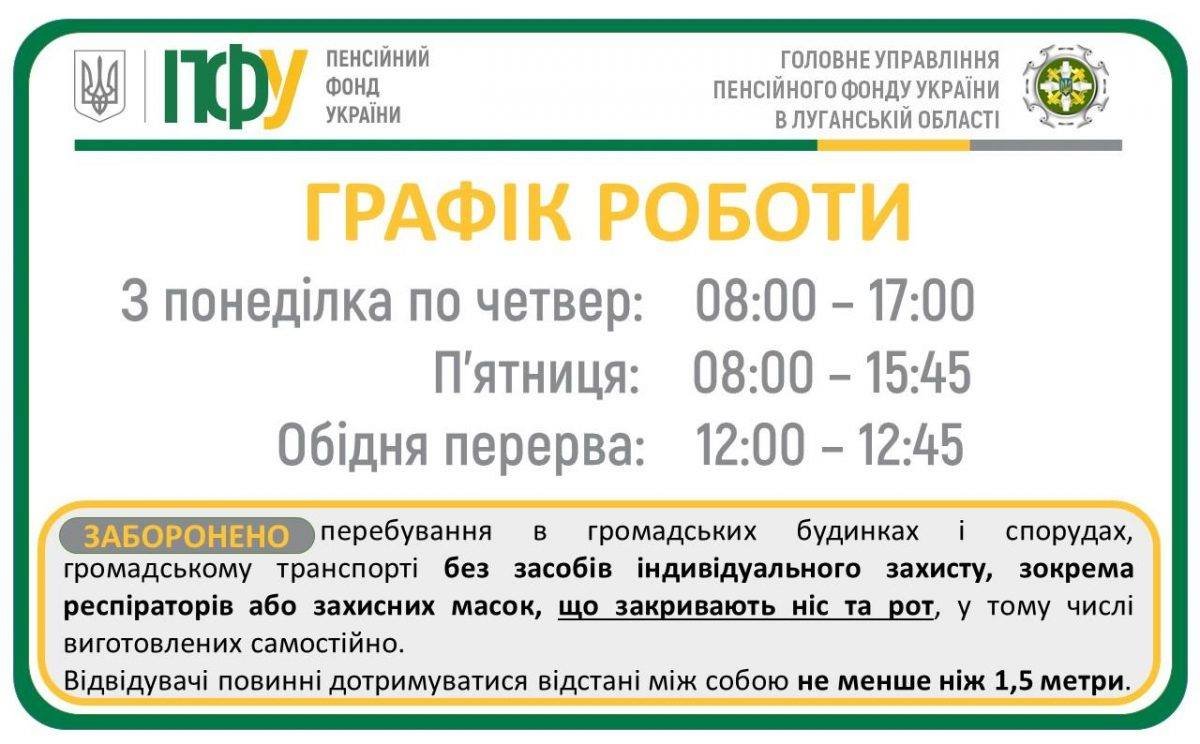 На Луганщине изменили режим работы в учреждениях пенсионног..., фото-1 На Луганщине изменили режим работы в учреждениях пенсионного фонда, фото-1