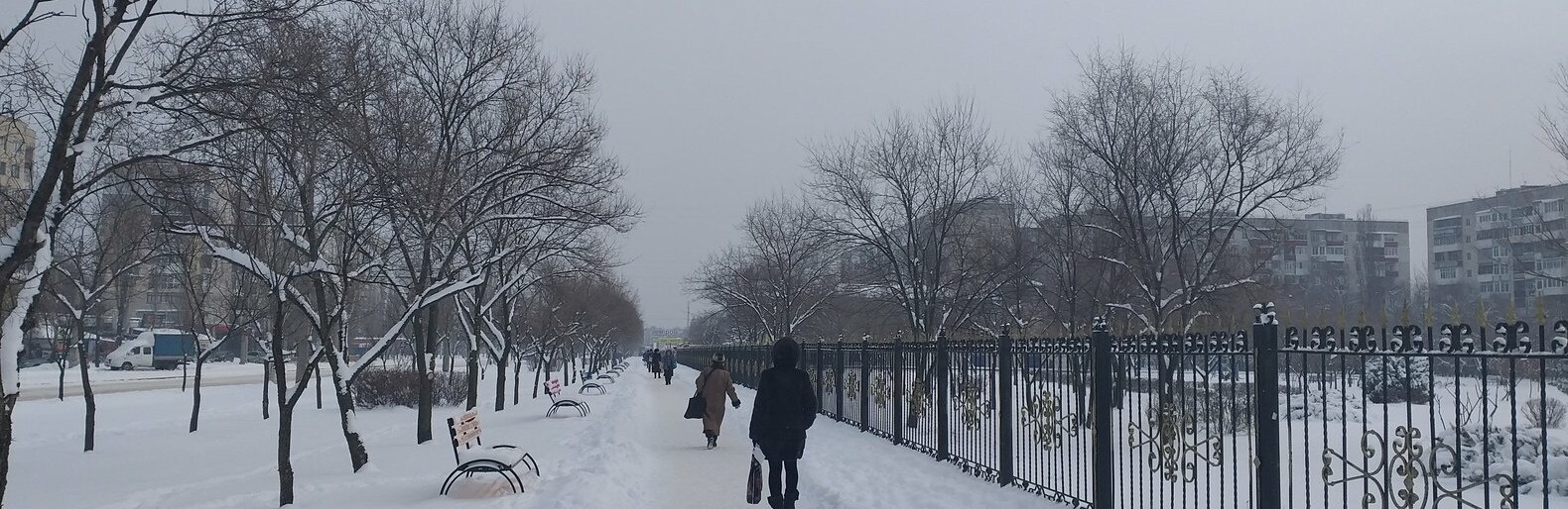 Заснеженный город: в Северодонецк пришла настоящая зимняя сказка 